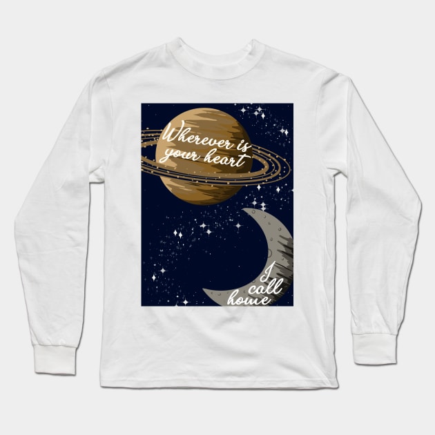 Wherever Celestial Long Sleeve T-Shirt by CMORRISON12345